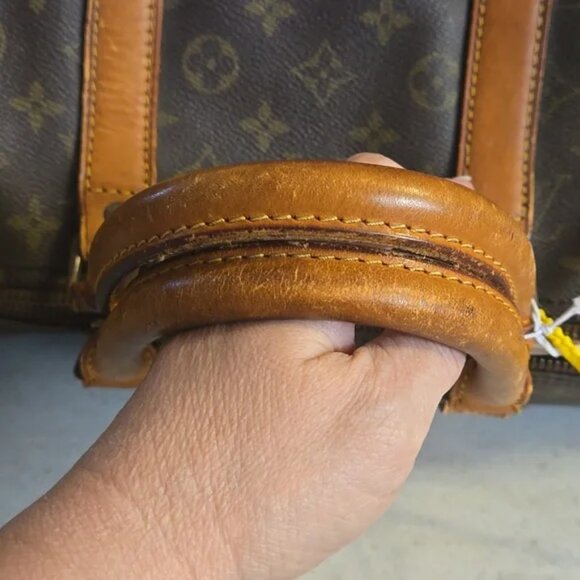 WORK NEEDED: Louis Vuitton Monogram Brown Travel Duffle Bag - Picture 5 of 9